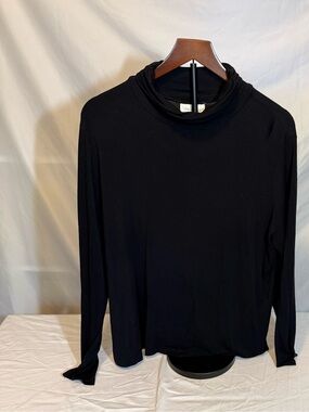 Women’s Jillian Nicole Classic Black Long-Sleeve Turtleneck Top Size 1X (OO21)